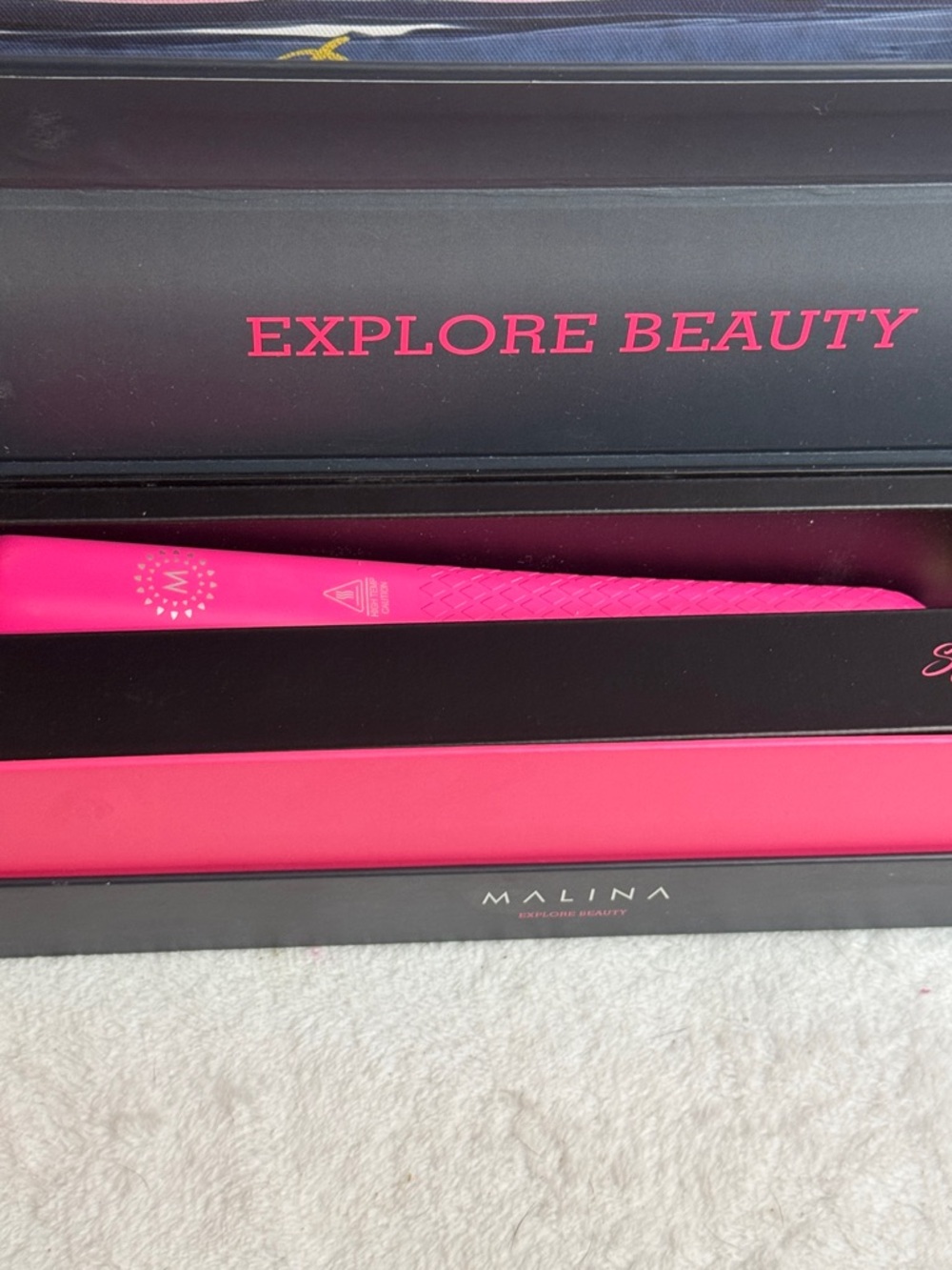 NIB Malina Nova Titanium Pink Hair Straightener - Picture 3 of 7